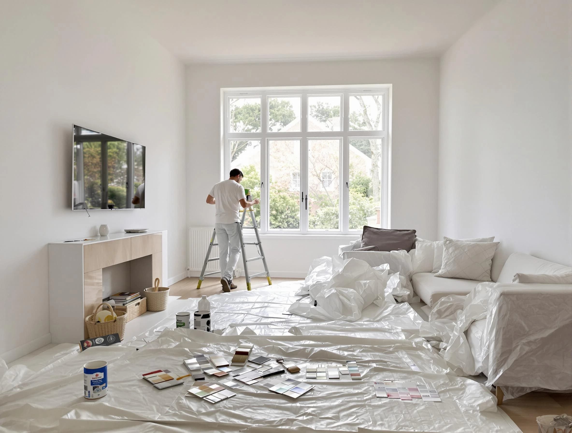 Tallmadge House Painters professional applying interior paint in Tallmadge, OH